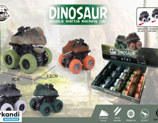 Dinosaurier Rocking Car mit Rückzugmotor 9 cm