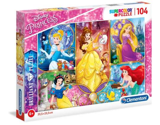 Clementoni 20140   104 Teile Puzzle   Brilliant Puzzle   Disney Princess
