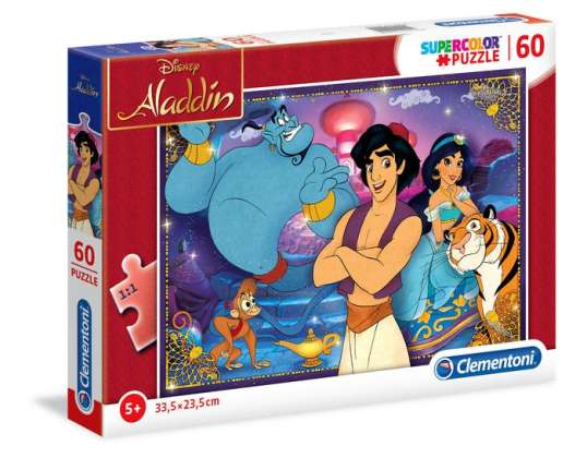 Clementoni 26053 60 Teile Puzzle Supercolor Aladdin