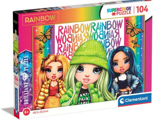 Klementoni 20342 104 Teile puzzle Brilliant puzzle Rainbow High