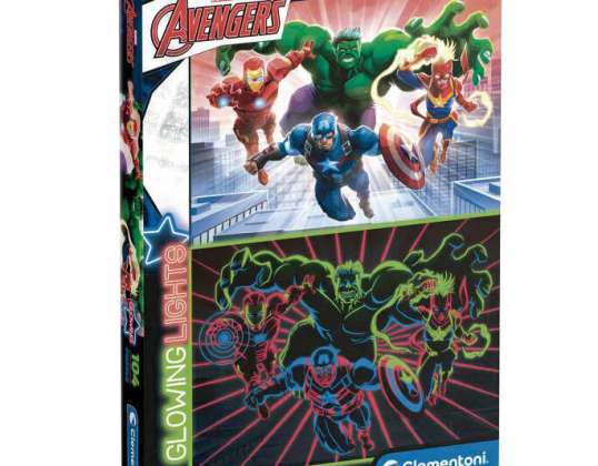 Clementoni 27554 104 Teile Puzzle Świecące światła Avengers