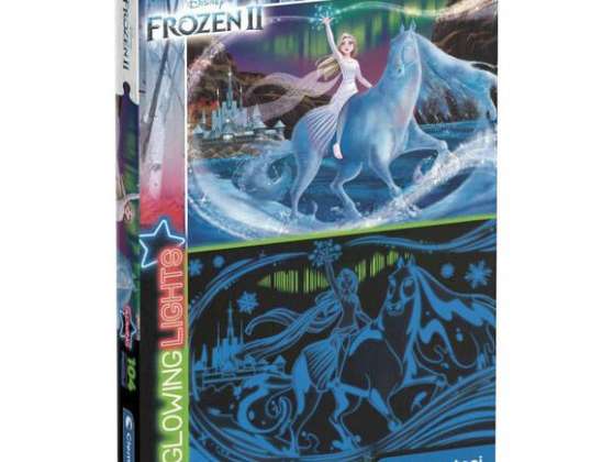 Clementoni 27548 104 Teile Pussel Glödande ljus Disney Frozen 2 / Fryst 2