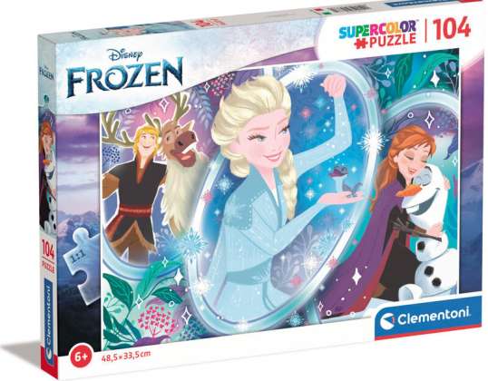 Clementoni 25737 104 Teile Bulmaca Süper Renkli Disney Frozen 2 / Karlar Ülkesi 2