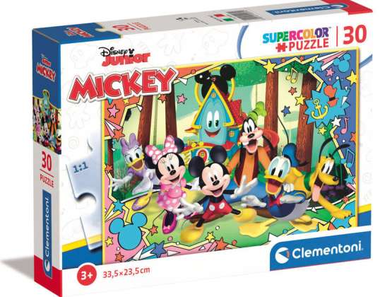 Clementoni 20269 30 Teile Puzzel Supercolor Disney Mickey Mouse