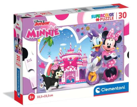 Clementoni 20268 30 Teile Puzzle Supercolor Disney Minnie Mouse