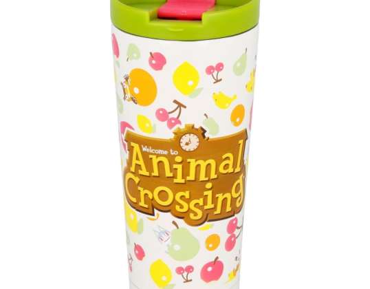 Kubek do kawy ze stali nierdzewnej Animal Crossing 425ml