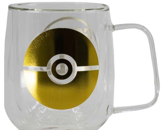 Pokémon duplafalú üvegpohár 290ml