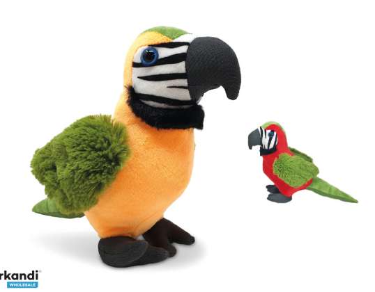 Parrot 2 fold plush figure 25 cm