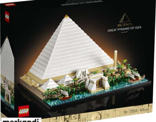 LEGO® 21058 Architektura Piramida Cheopsa 1476 elementów