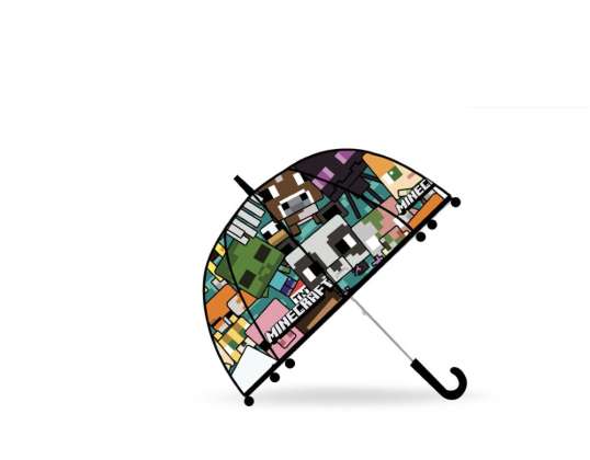 Minecraft   Regenschirm Transparent 48 cm