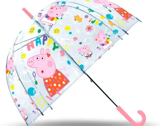 Peppa Pig   Regenschirm Transparent 45 cm