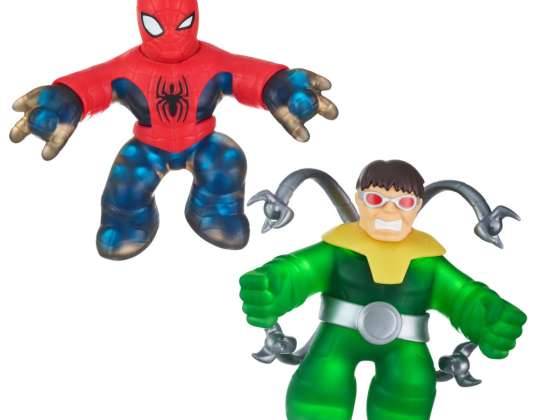 "Goo Jit Zu Marvel Spiderman" ir "Dr Octopus" herojai