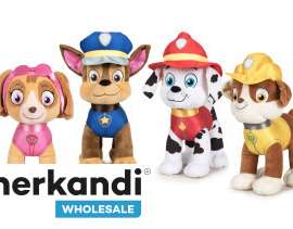 Paw Patrol Pluche Figuren 4 keer assort.  34cm