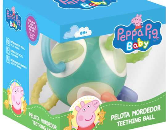 Peppa Pig dentição Ring Ball Baby Toy