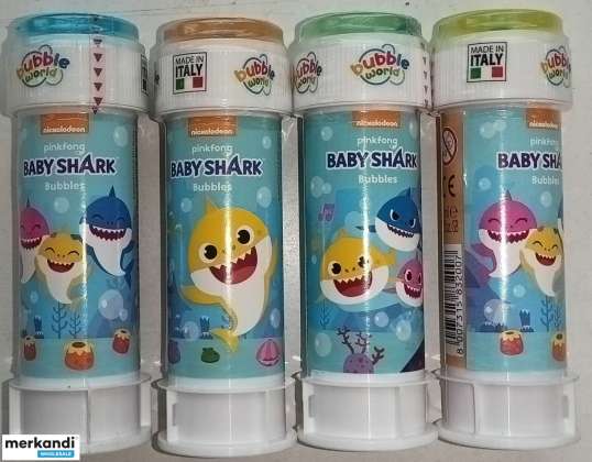 Baby Shark soap bubbles 60 ml with ball play individually