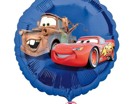 Disney Cars folijas balons apaļš 42 cm