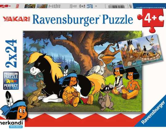 Yakari e i suoi amici Puzzle 2 x 24 pezzi