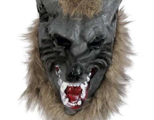 Máscara facial completa Wolf Adulto