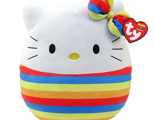 Ty 39328 Peluche Hello Kitty Arc-en-ciel Squish A Boo 35 cm