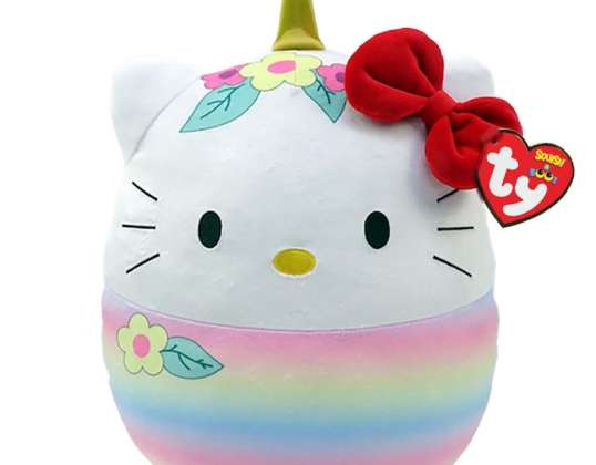 Ty 39233 Peluche Hello Kitty Fiori Squish A Boo 20 cm
