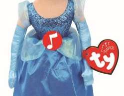 Ty 02412 Plysj Disney Prinsesse Askepott med lyd 40 cm