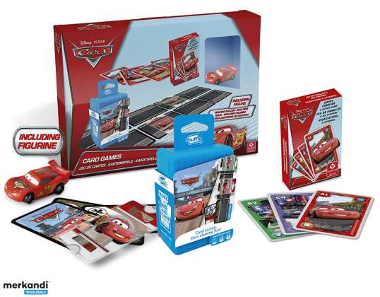 Disney Cars Gift Set Card Game Collectible Figure McQueen