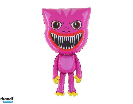Monster pink foil balloon
