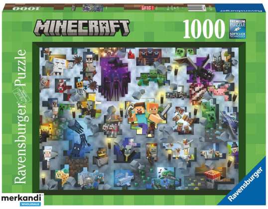 Minecraft Mobs Puzzle 1000 peças