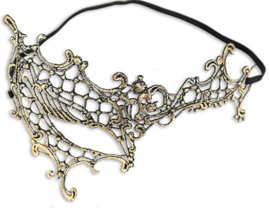 Lace Domino Gold Half Mask Eye Mask Adult