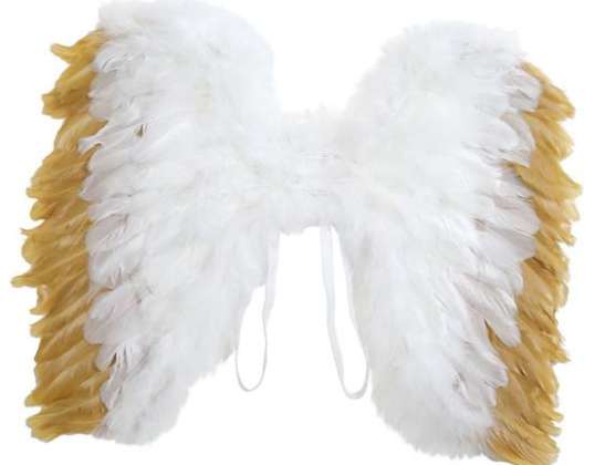 Eņģeļu spārni ar zelta apmali 39 x 35 cm