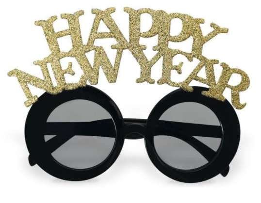 Očala srečno novo leto odrasla oseba