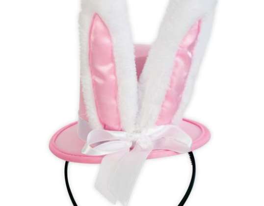 Pandebånd Mini Cylinder med Bunny Ears Voksen
