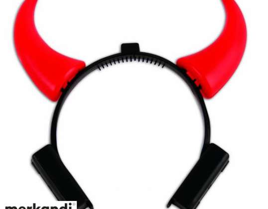 Headband Devil Horns Flashing Adult