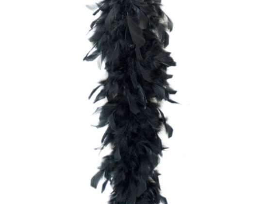 Feather boa black 1 80 m Adult