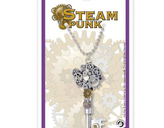 Halskæde Steampunk Key 60 cm voksen