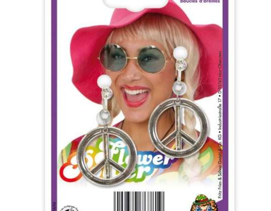 Ohrclips Hippie Silber  Adult