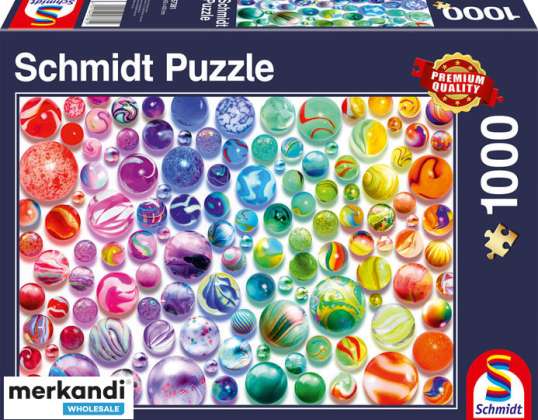Regenboog Knikkers Puzzel 1000 Stukjes