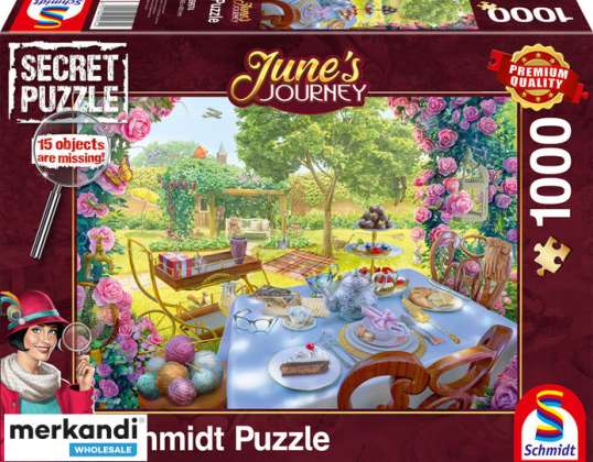 June's Journey Tea in the Garden Puzzle 1000 piezas