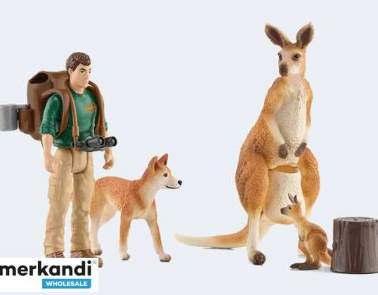 Schleich 42623 Wild Life Outback Adventure Collectible Figures Set