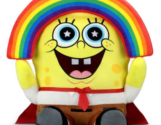 Μπομπ Σφουγγαράκης Rainbow Hugme βελούδινο με δόνηση