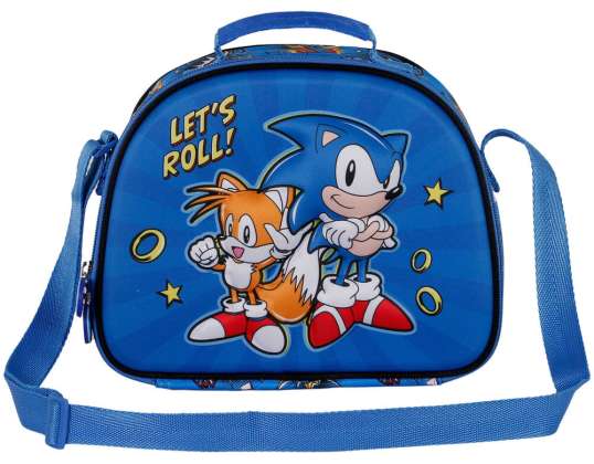 Sonic The Hedgehog 3D Lunch Bag 20 cm