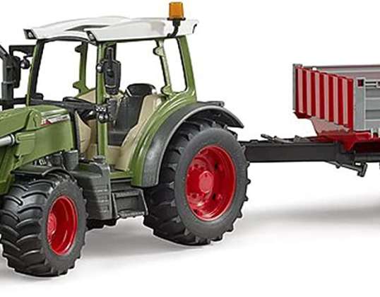 Bruder 02182   Fendt Vario 211 mit Frontlader und Bordwandanhänger