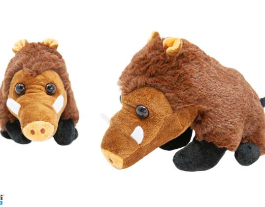 Wild boar plush sitting 18 cm