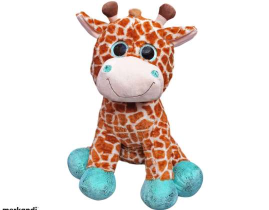 Giraffe mit Glitzeraugen   Plüsch   80 cm
