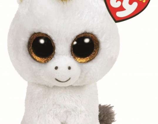 Ty 36179 Pegasus Unicorno Bianco Berretto Boo Peluche 15 cm