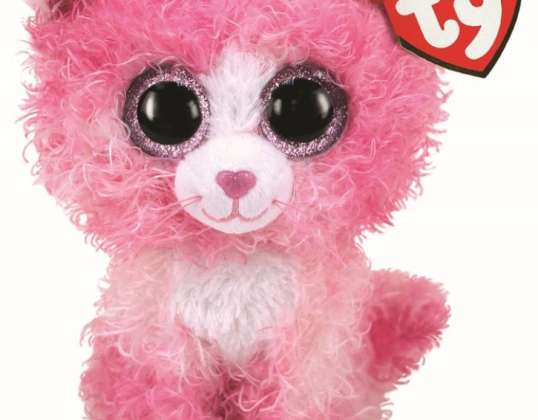 Ty 36308 Reagan Rózsaszín Macska Beanie Boo Plüss 15 cm