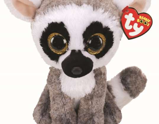 Ty 36472 Linus Lemur Med Beanie Boo Plys 25 cm