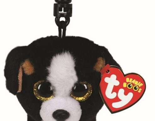 Ty 35239   Roscoe Dog Schlüsselanhänger   Beanie Boo   8 5 cm