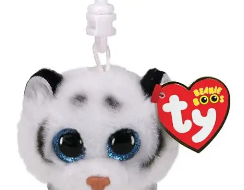 Тай 35234 Тундра Тигър Ключодържател Beanie Boo 8 5 см