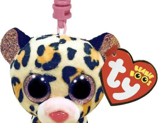 Ty 35248 Livvie Leopard Keychain Beanie Boo 8 5 cm